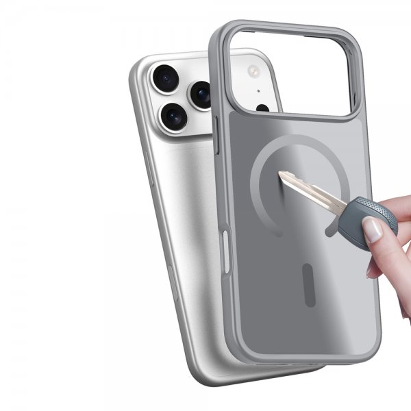 Dux Ducis iPhone 17 Pro -kuori Yind Series MagSafe, harmaa