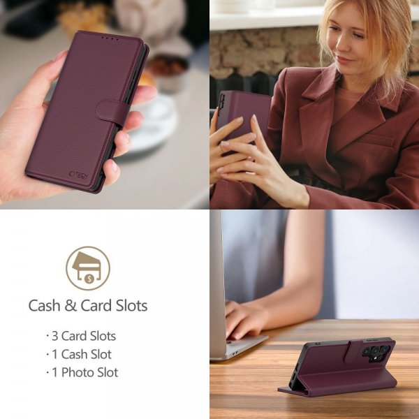 Tech-Protect Samsung Galaxy A17/Galaxy A26 Lompakkokotelo Punainen