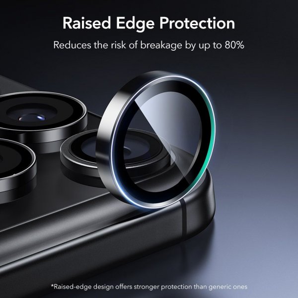 ESR iPhone 14/15/16/17 Pro & Pro Max Kameran suoja Armorite Musta