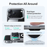 ESR iPhone 17 Pro Classic Hybrid Kickstand MagSafe -läpinäkyvä kuori