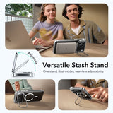 ESR iPhone 17 Pro Classic Hybrid Kickstand MagSafe -läpinäkyvä kuori