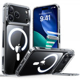 ESR iPhone 17 Pro Max Classic Hybrid Kickstand MagSafe -läpinäkyvä kuori