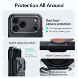 ESR iPhone 17 Pro Max Kuori Cyber Tough Kickstand MagSafe Musta