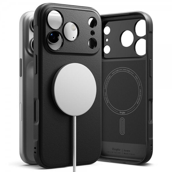 Ringke iPhone 17 Pro Max -kuori Onyx Magnetic Musta