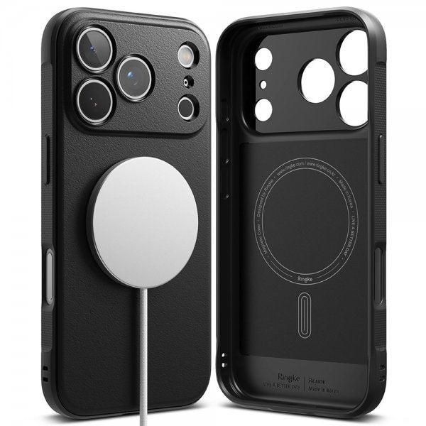Ringke iPhone 17 Pro Max -kuori Onyx Magnetic Musta