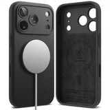 Ringke iPhone 17 Pro Max kuori silikoni magneettinen musta