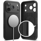 Ringke iPhone 17 Pro Max kuori silikoni magneettinen musta