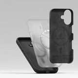 Ringke iPhone 17 -silikonisuojakuori magneettikiinnityksellä, musta