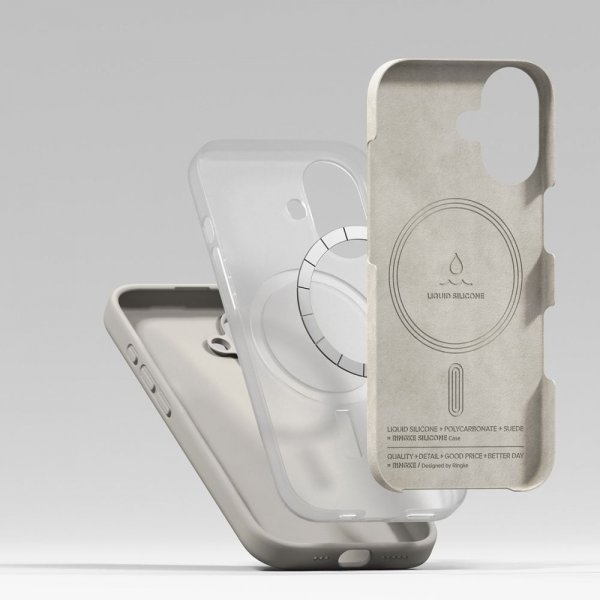 Ringke iPhone 17 -silikonisuojakuori, magneettinen kivi