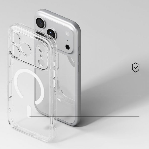 Ringke iPhone 17 Pro Max -kuori Fusion Magnetic Transparent