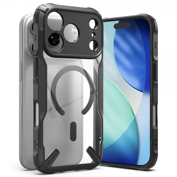 Ringke iPhone 17 Pro Max -kuori Fusion X Magnetic, musta