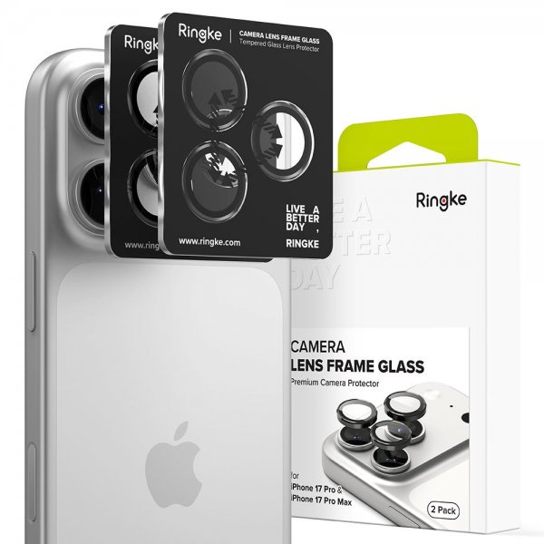 Ringke iPhone 17 Pro/iPhone 17 Pro Max Kamerasuojus Camera Lens Frame 2 kpl