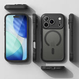 Ringke iPhone 17 Pro -kuori Fusion Bold Magnetic Matte Musta
