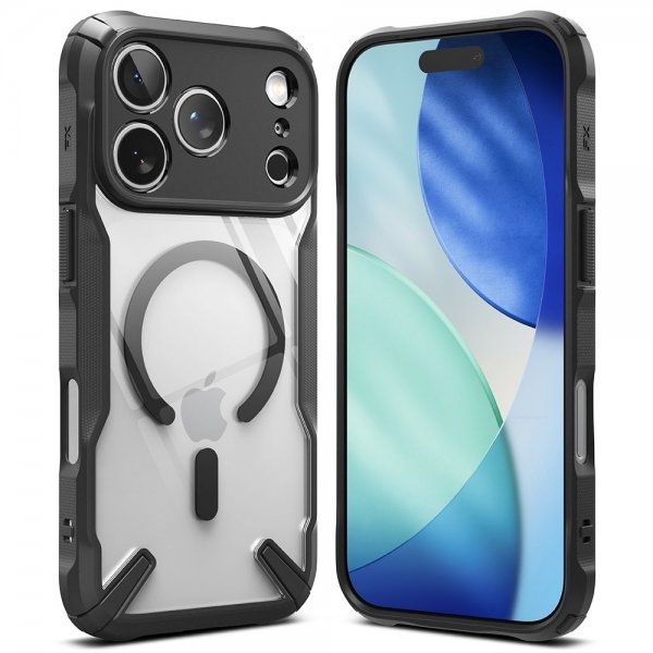 Ringke iPhone 17 Pro -suojakuori Fusion X Magnetic, musta