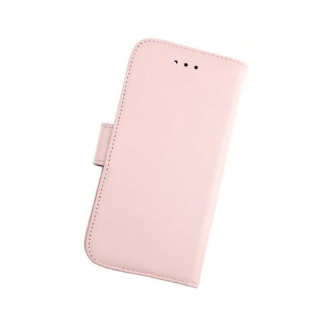 Rvelon iPhone 7/8/SE Suojakotelo, aitoa nahkaa, korttipaikka, vaaleanpunainen
