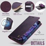CaseMe iPhone 15 Pro Max Kotelo C49 Series Violetti