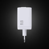 SiGN 65W Snabbladdare GaN med utdragbar USB-C kabel Valkoinen