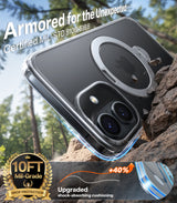 Torras iPhone 17 Kuori Ostand Q3 Spin Kirkas