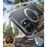 Torras iPhone 17 Kuori Ostand Q3 Spin Kirkas