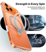Torras iPhone 17 Pro Max Kuori Ostand Q3 Spin Kirkas