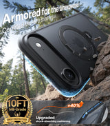 Torras iPhone Air Kuori Ostand Q3 Spin Obsidian Black