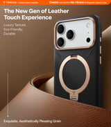 Torras iPhone 17 Pro Max Kuori Ostand Q3 Vegskin Obsidian Black
