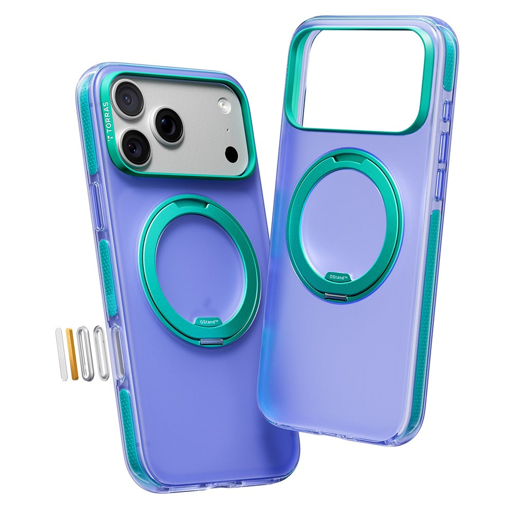 Torras iPhone 17 Pro Max Kuori Ostand O3 Hue Indigo Blue