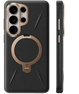 Torras Samsung Galaxy S26 Ultra Kuori Ostand Q3 Vegskin Obsidian Black