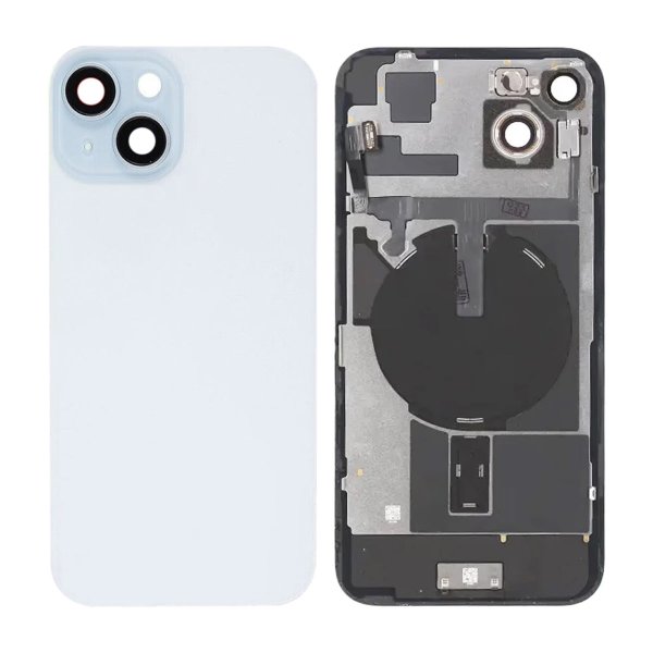 iPhone 15 Plus Takaosa Lasi Kokonainen - Valkoinen