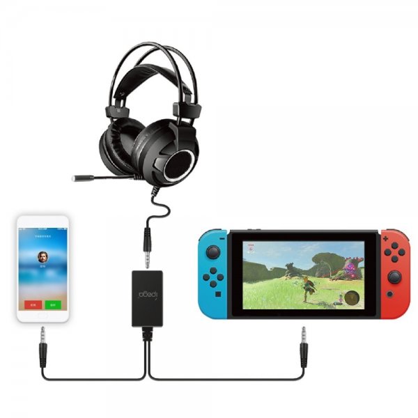 Ipega 2-in-1 -äänisovitin Nintendo Switchille