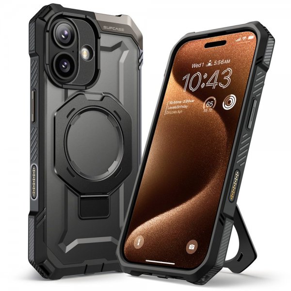 Supcase iPhone 17 -kuori UB Grip MagSafe Musta