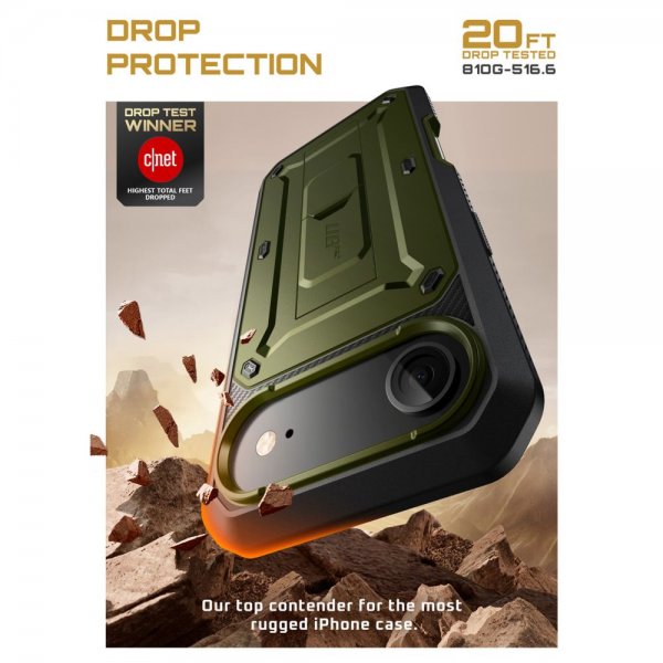 Supcase iPhone Air -kuori UB Pro vihreä