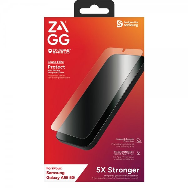 ZAGG InvisibleShield Samsung Galaxy A55 -näytönsuoja Glass Elite