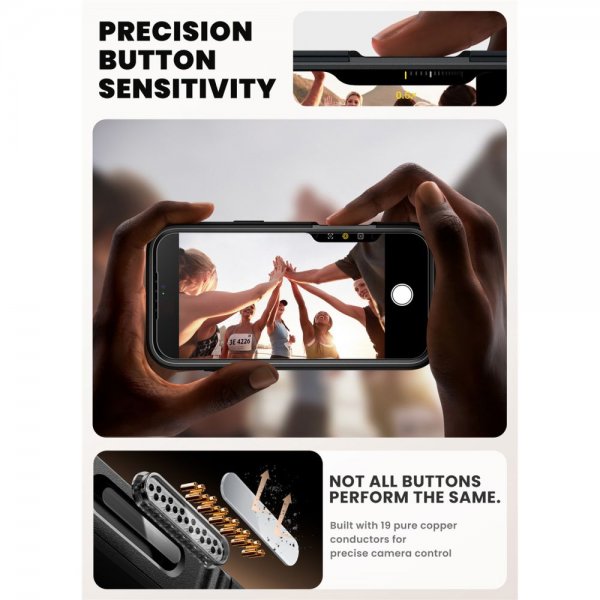 Supcase iPhone 17 Pro Max Ares Flip MagSafe -suojakuori, musta
