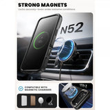 Supcase iPhone 17 Pro Max Ares Flip MagSafe -suojakuori, musta
