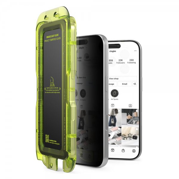Ringke iPhone 17 Pro Max Näytönsuoja Easy Slide Privacy 2 kpl