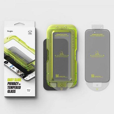 Ringke iPhone Air -näytönsuoja, helppo liukukansi, tietosuoja, 2 kpl