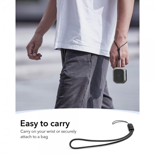 ESR AirPods Pro 3 -kuoret Orbit Hybrid HaloLock, harmaa