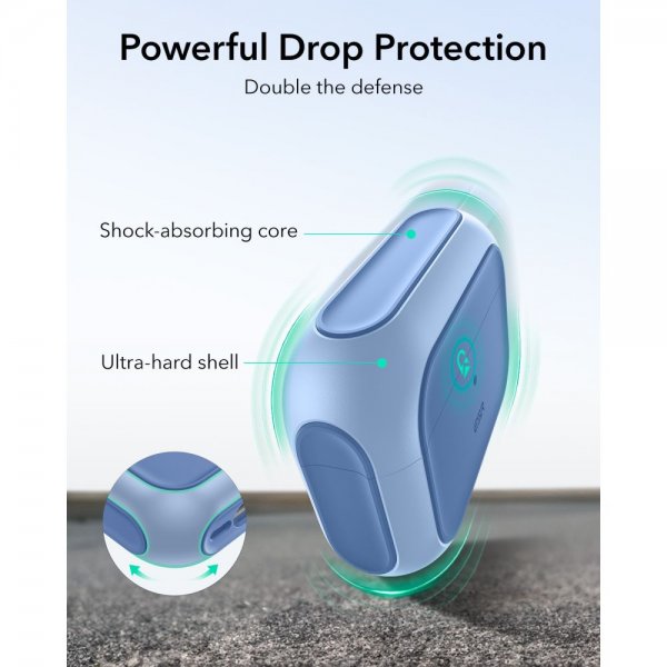 ESR AirPods Pro -kuori Orbit Hybrid HaloLock, sininen