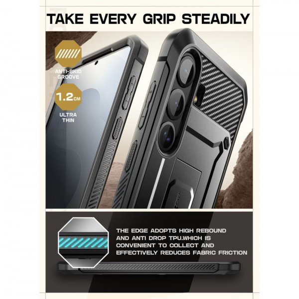 Supcase Samsung Galaxy S25 FE Kuori UB Pro Musta