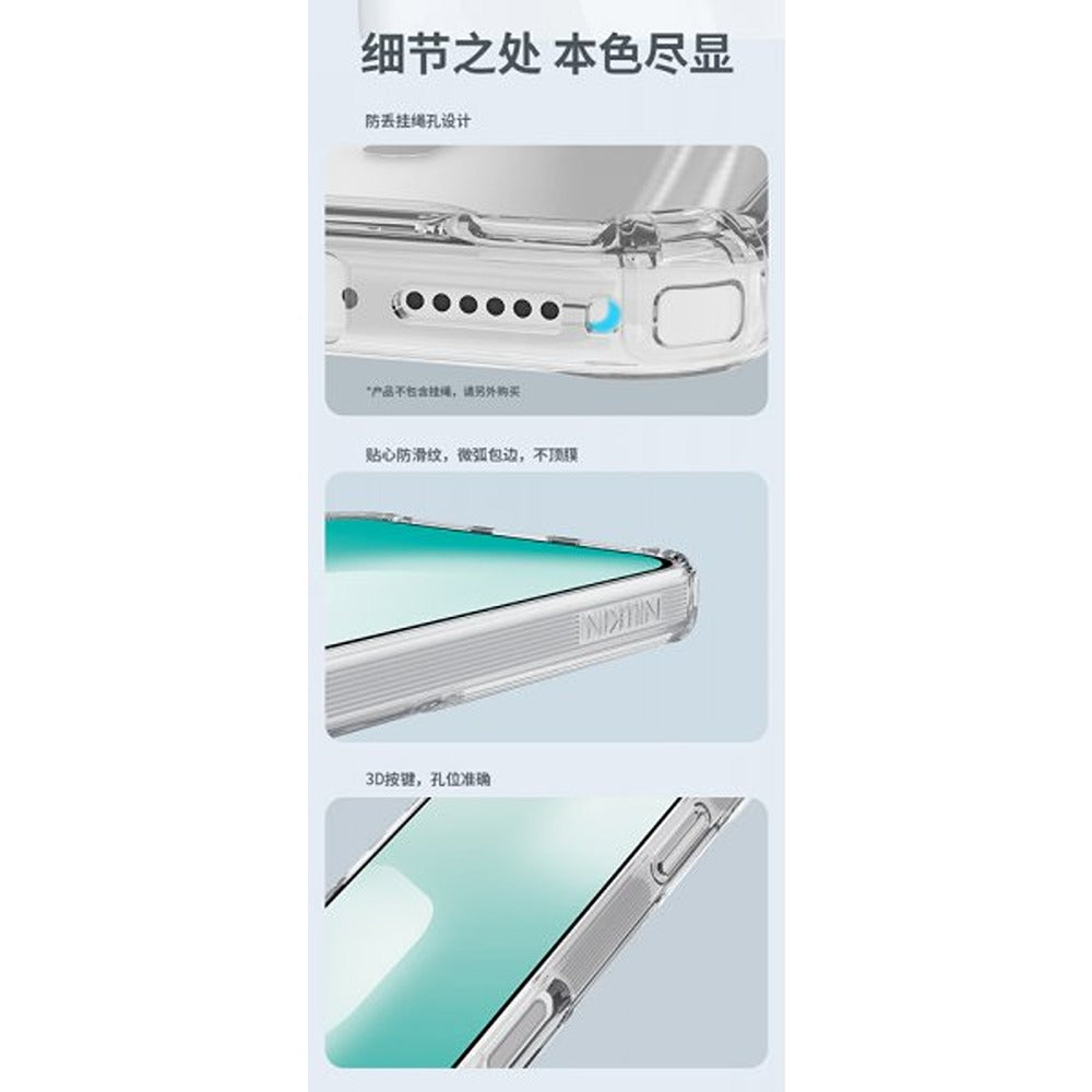Nillkin iPhone 17 Pro/iPhone 18 Pro Kuori Nature Pro Series MagSafe Kirkas