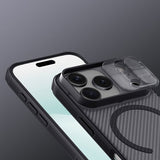 Nillkin iPhone 17 Pro CamShield Pro MagSafe Läpinäkyvä Musta Kuori