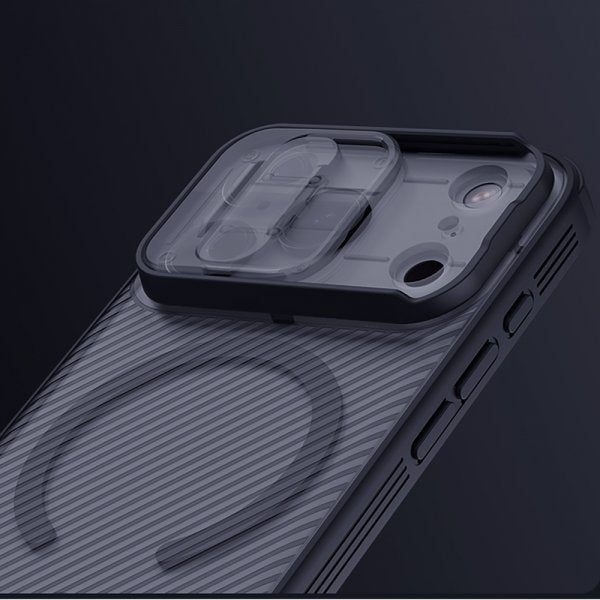 Nillkin iPhone 17 Pro Max Kuori CamShield Pro MagSafe Läpinäkyvä Musta