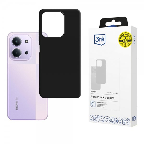 3mk Xiaomi Redmi 15C Kuori Mattakuori Musta