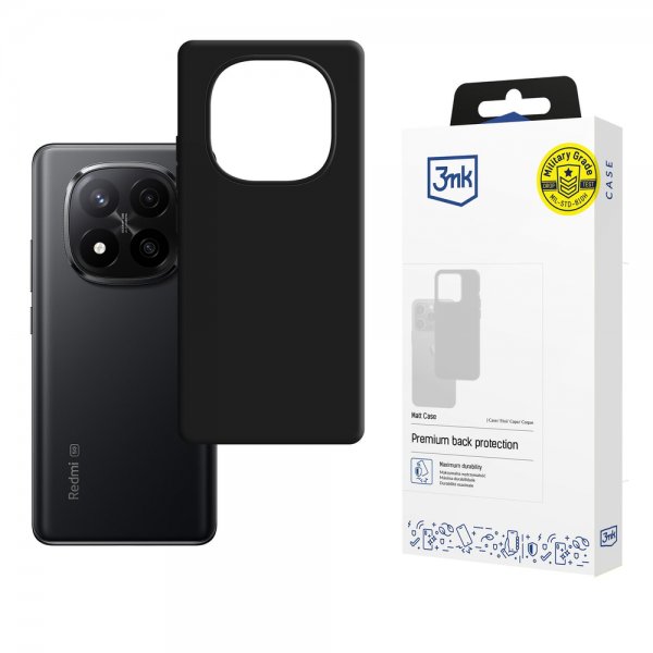 3mk Xiaomi Redmi Note 15 5G Kuori Mattakuori Musta