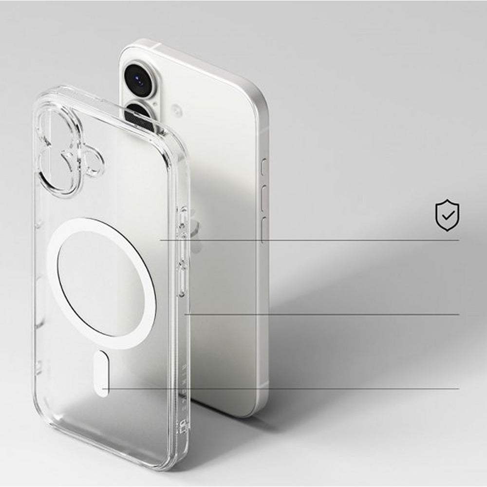 Ringke iPhone 17 -suojakuori Fusion Magnetic Matte Transparent
