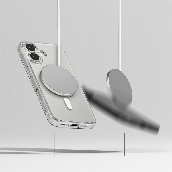 Ringke iPhone 17 -suojakuori Fusion Magnetic Matte Transparent