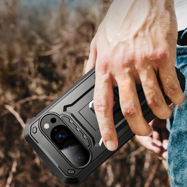 Supcase Google Pixel 10/Pixel 10 Pro -suojakuori UB Pro, musta