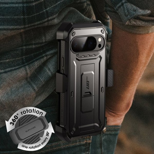 Supcase Google Pixel 10 Pro XL Suojakuori UB Pro Musta