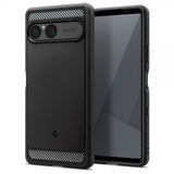 Spigen Sony Xperia 10 VII -suojakuori, Rugged Armor, mattamusta